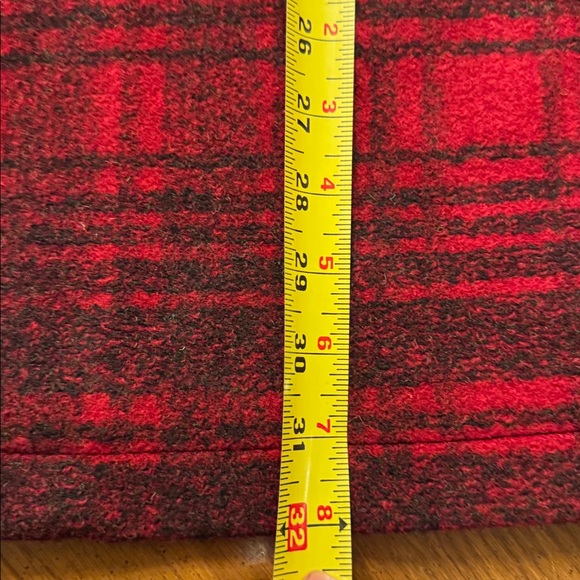 NWT Pendleton Women Wool Blend Walker Long Winter Coat Red Black Charcoal XL New - Picture 8 of 16